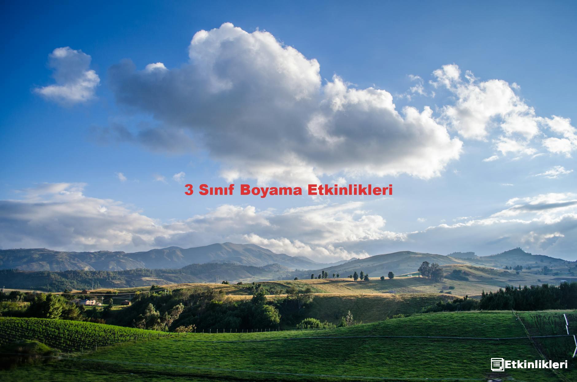 3 Sınıf Boyama Etkinlikleri