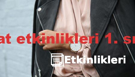 saat etkinlikleri 1. sınıf