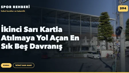 İkinci Sarı Kartla Atılmaya Yol Açan En Sık Beş Davranış
